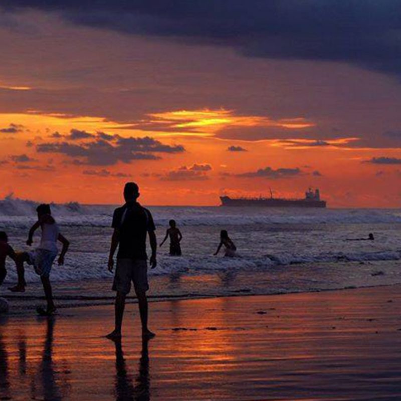 The sun and beach in Central America