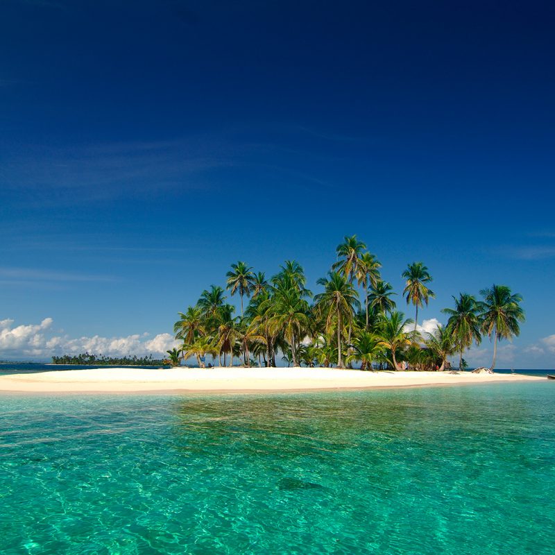 The sun and beach in Central America