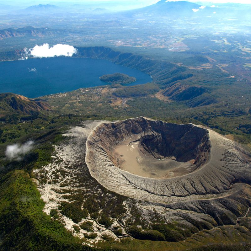 Volcano Coatepeque in El Salvador