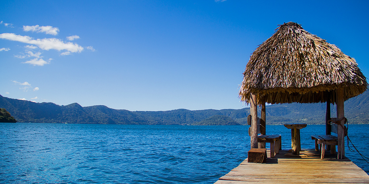  Lago Coapeteque en Centroamérica, El Salvador 