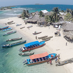 Central America. Cayos Cochinos in Honduras