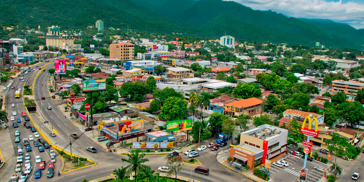  Centra America. San Pedro Sula in Honduras 