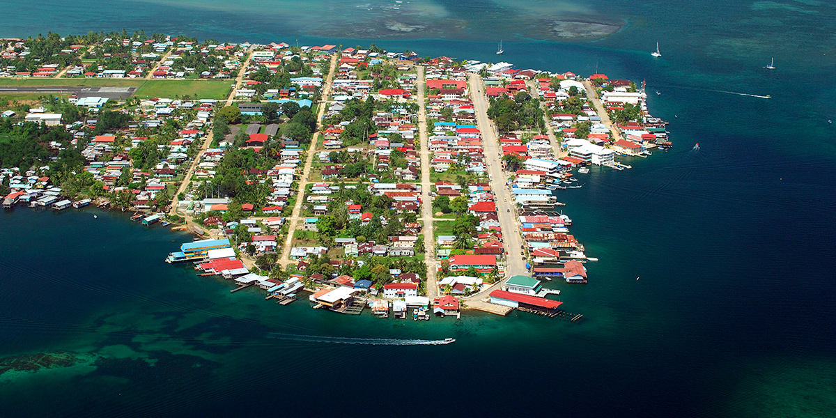  Centra America. Bocas de Toro Islands in Panama 