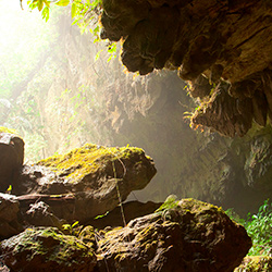 Central America. St Herman Cave in belize