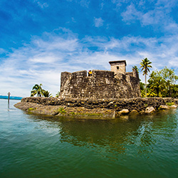 Central America. San Felipe Castle in Guatemala