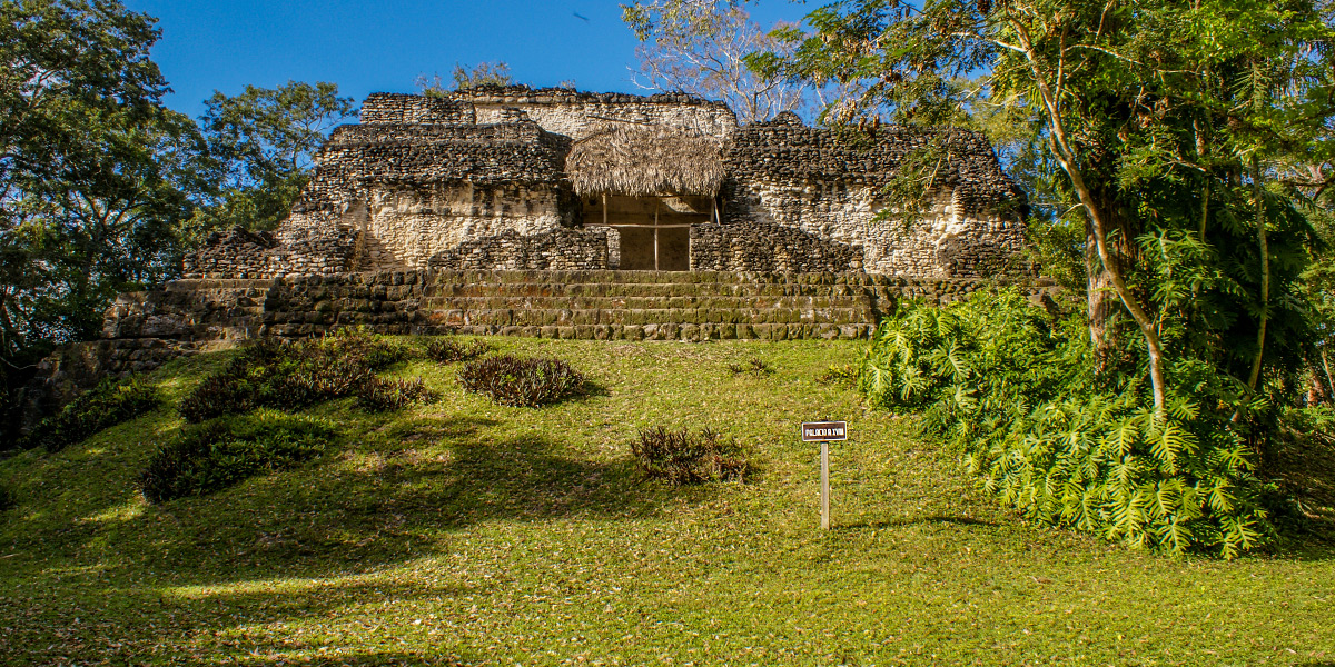  Central America. Uaxactun Maya Civilitation in Guatemala 