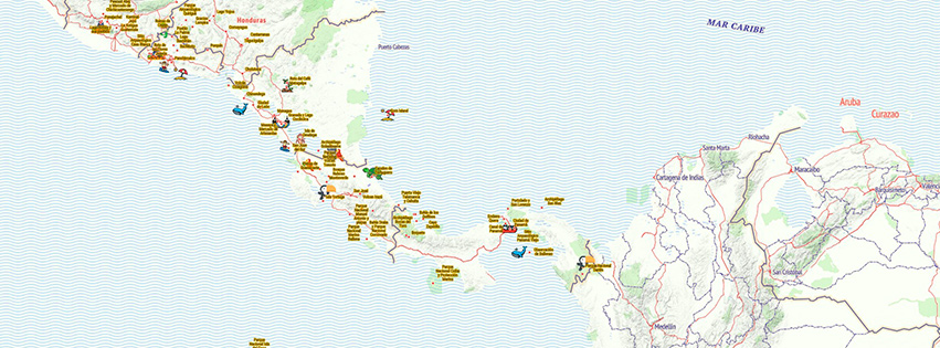 Mapa interactivo Centroamérica