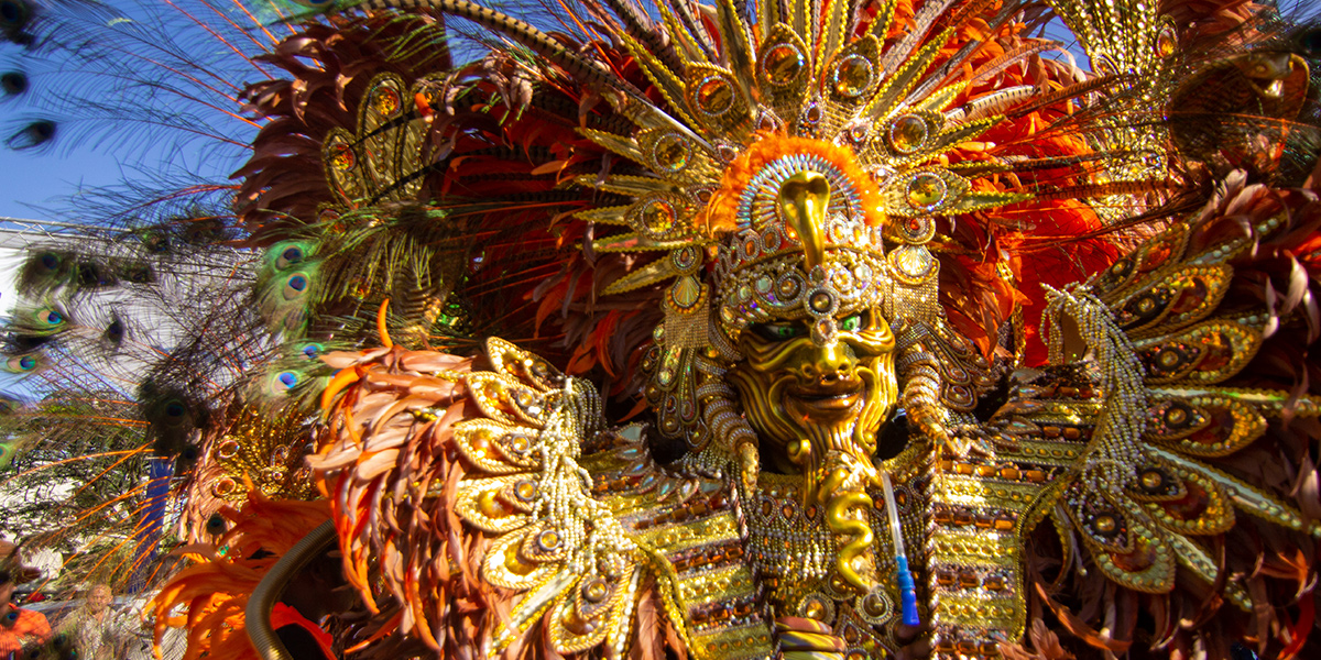  Disfraz dorado Museo del Carnaval 
