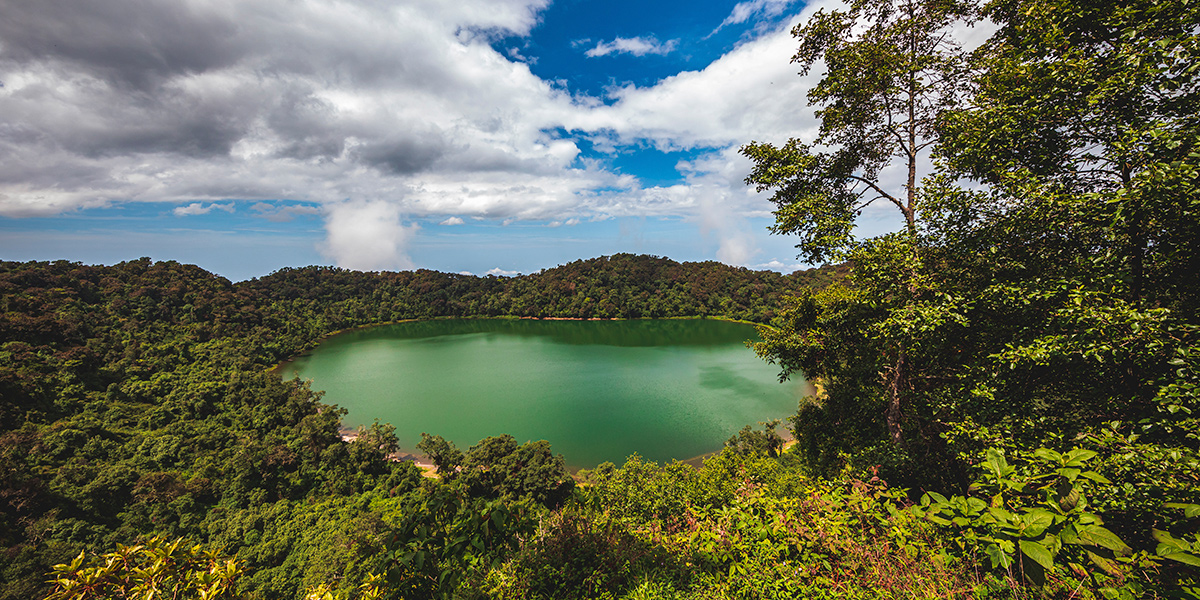 Chicabal volcano and lake